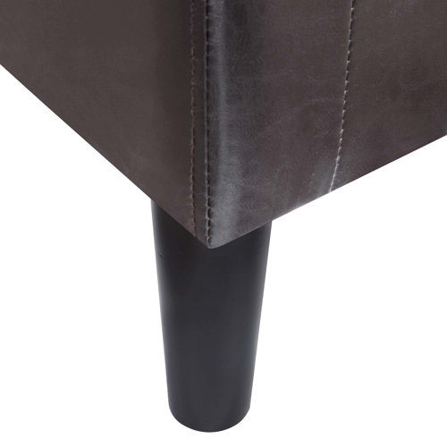 Lark Manor Caterina Faux Leather Barrel Chair with Ottoman & Reviews